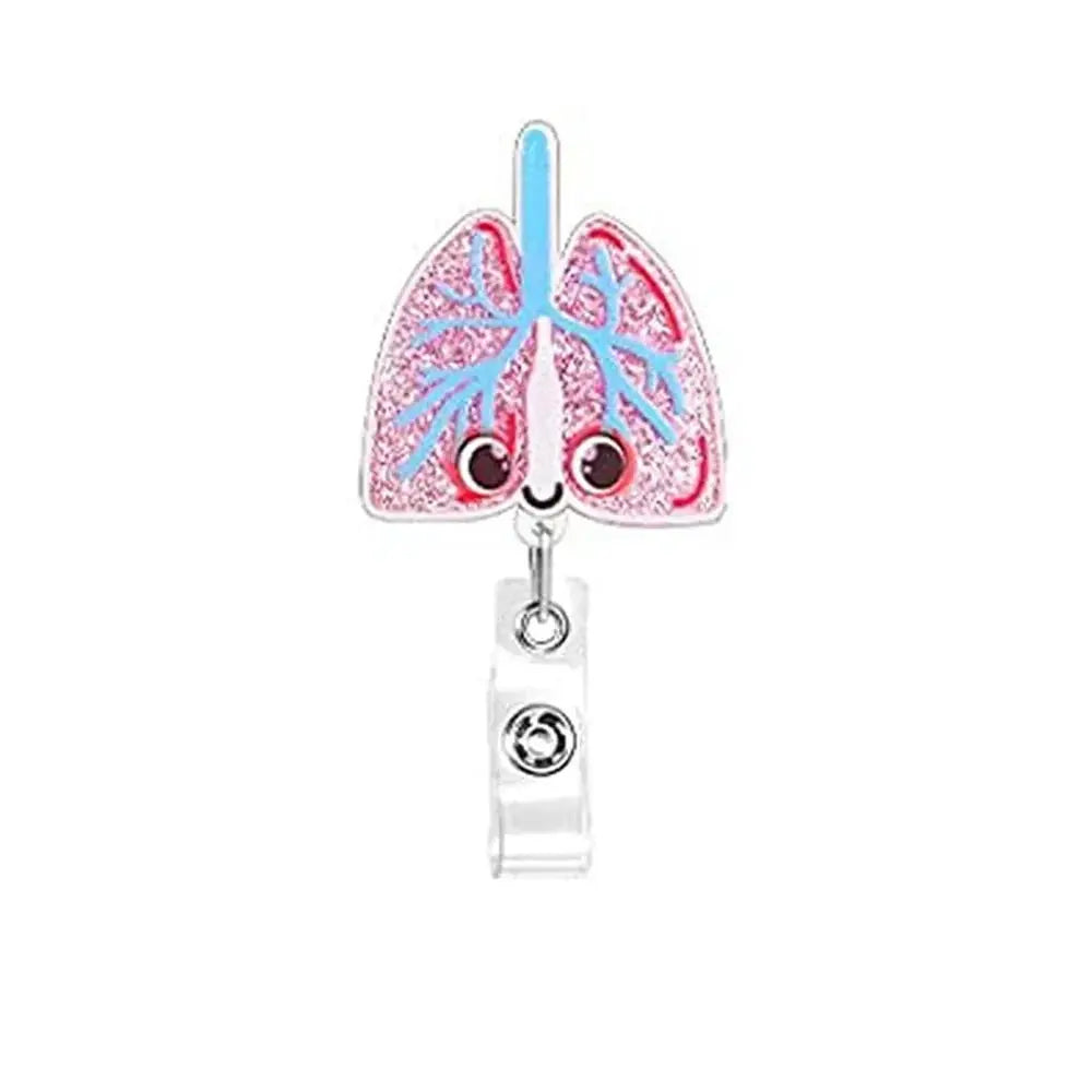 Anatomy Retractable Nurse Badge Reel, Clip Badge Holder, ID Card Holder - Healthcare Vibes