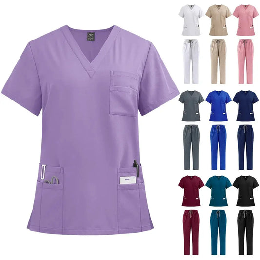Doctor and Nurse Work Uniforms, Scrubs, Straight Leg Pants - Healthcare Vibes
