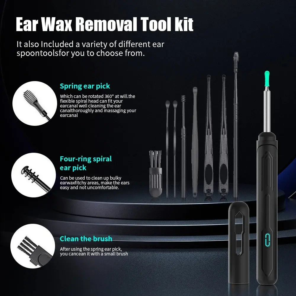 Camera Otoscope Earpick Set, USB C Charging Endoscope - Healthcare Vibes