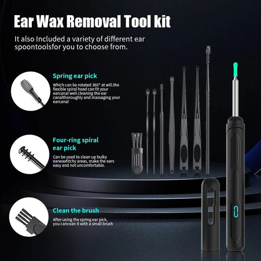 Camera Otoscope Earpick Set, USB C Charging Endoscope - Healthcare Vibes