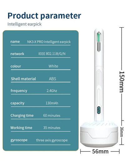 Camera Otoscope Earpick Set, USB C Charging Endoscope - Healthcare Vibes