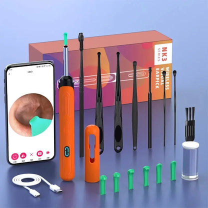 Camera Otoscope Earpick Set, USB C Charging Endoscope - Healthcare Vibes