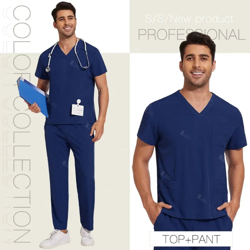 Professional Unisex Scrubs Set Built for Comfort and Functionality - Healthcare Vibes