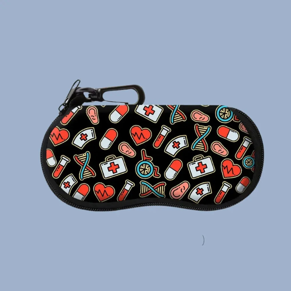 Healthcare Inspired Sunglasses Case, Eyeglasses Case - Healthcare Vibes