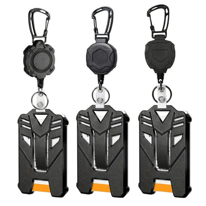 Heavy Duty Retractable Badge Reel, Carabiner Key Chain - Healthcare Vibes