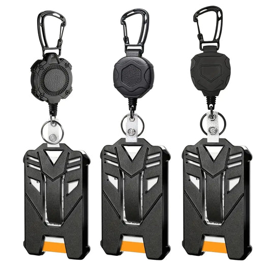 Heavy Duty Retractable Badge Reel, Carabiner Key Chain - Healthcare Vibes