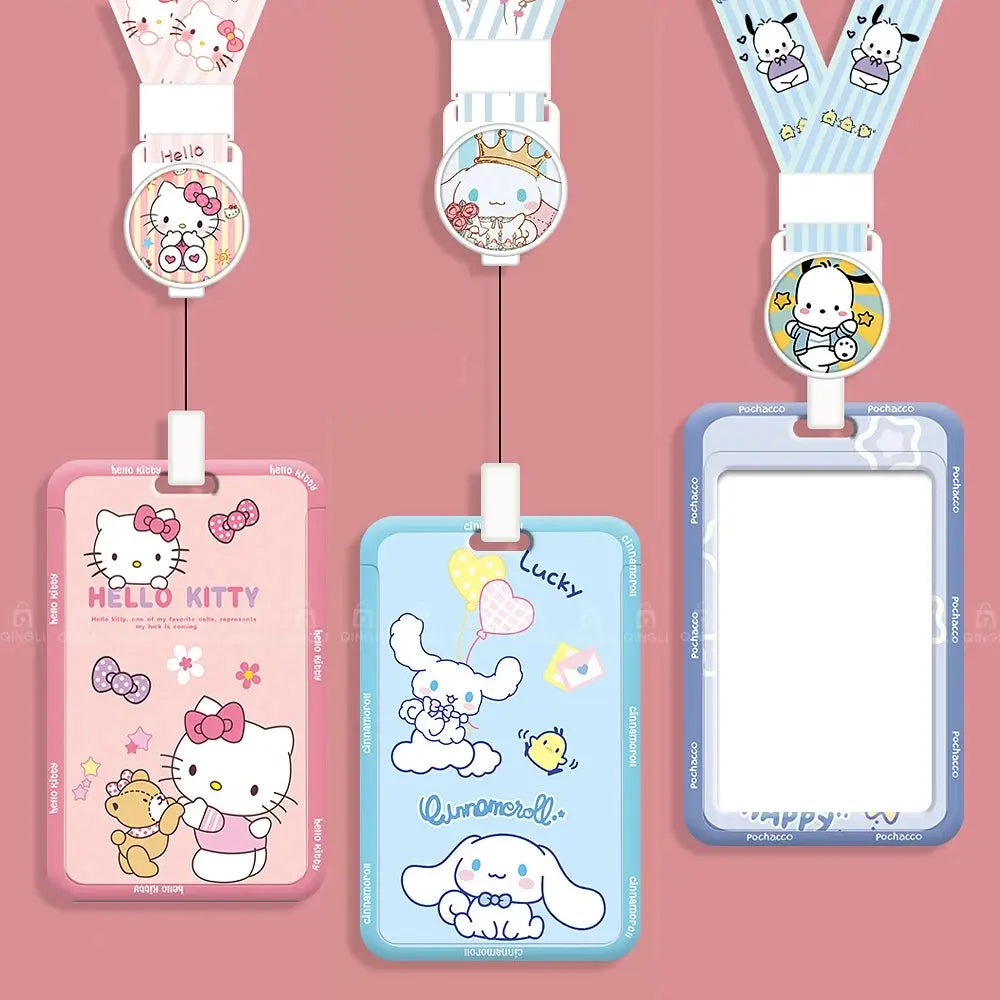 Hello Kitty ID Badge Reel, Card Holder, Neck Lanyard - Healthcare Vibes