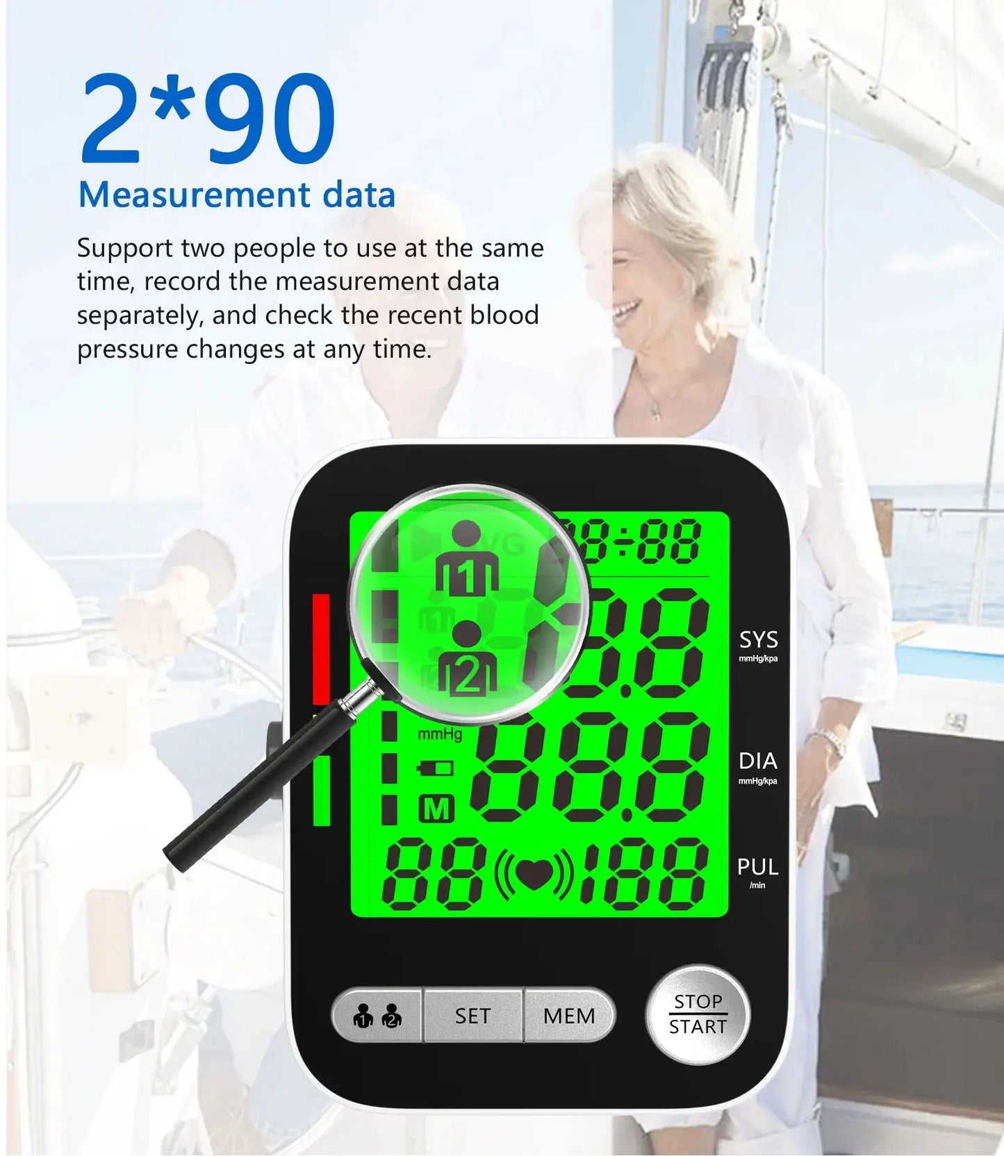 Blood Pressure Monitor, Digital Sphygmomanometer, Bp Monitor - Healthcare Vibes