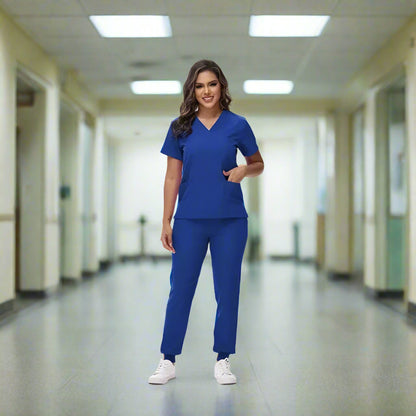 Medical Scrubs, Uniform, Doctor and Nurse Scrubs, Quick-Dry, 2 Piece Set Top and Jogger Style Bottom - Healthcare Vibes