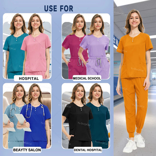 Medical Uniforms Women Clinical Scrub Uniforms - Healthcare Vibes