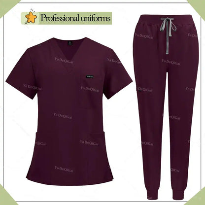 Unisex Multicolor Hospital Medical Scrub Uniform Sets - Healthcare Vibes
