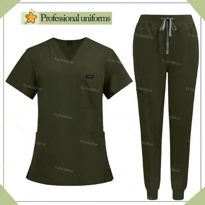 Unisex Multicolor Hospital Medical Scrub Uniform Sets - Healthcare Vibes