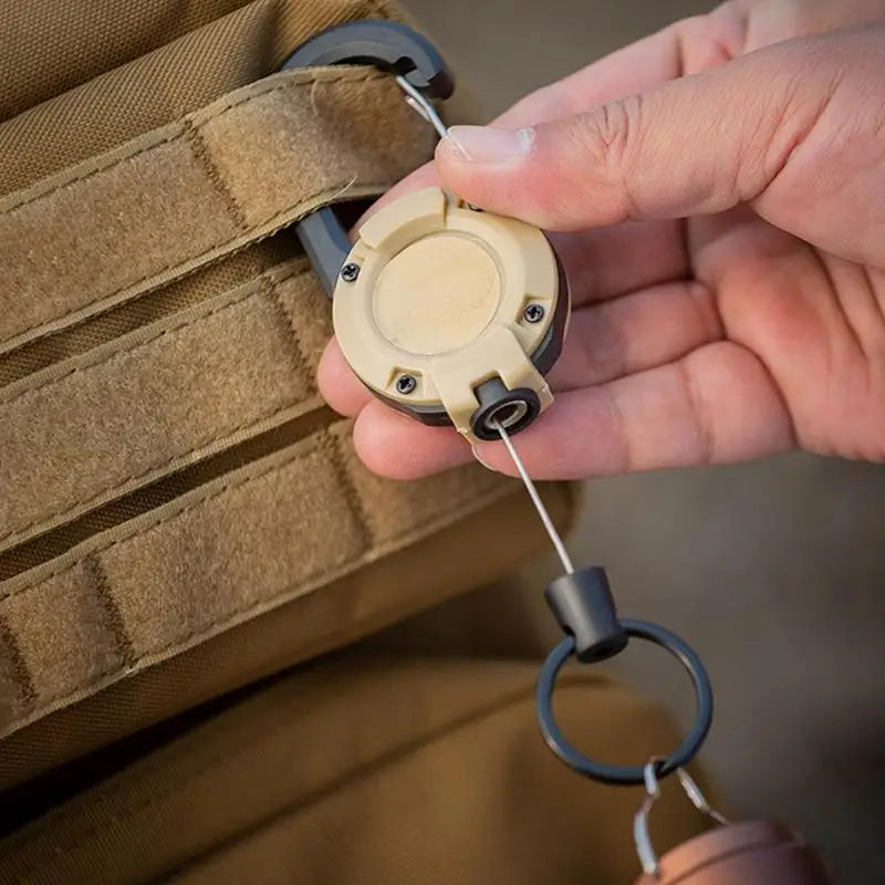 Heavy Duty Retractable Pull Badges, ID Reel Carabiner, Key Chain Key Holder - Healthcare Vibes