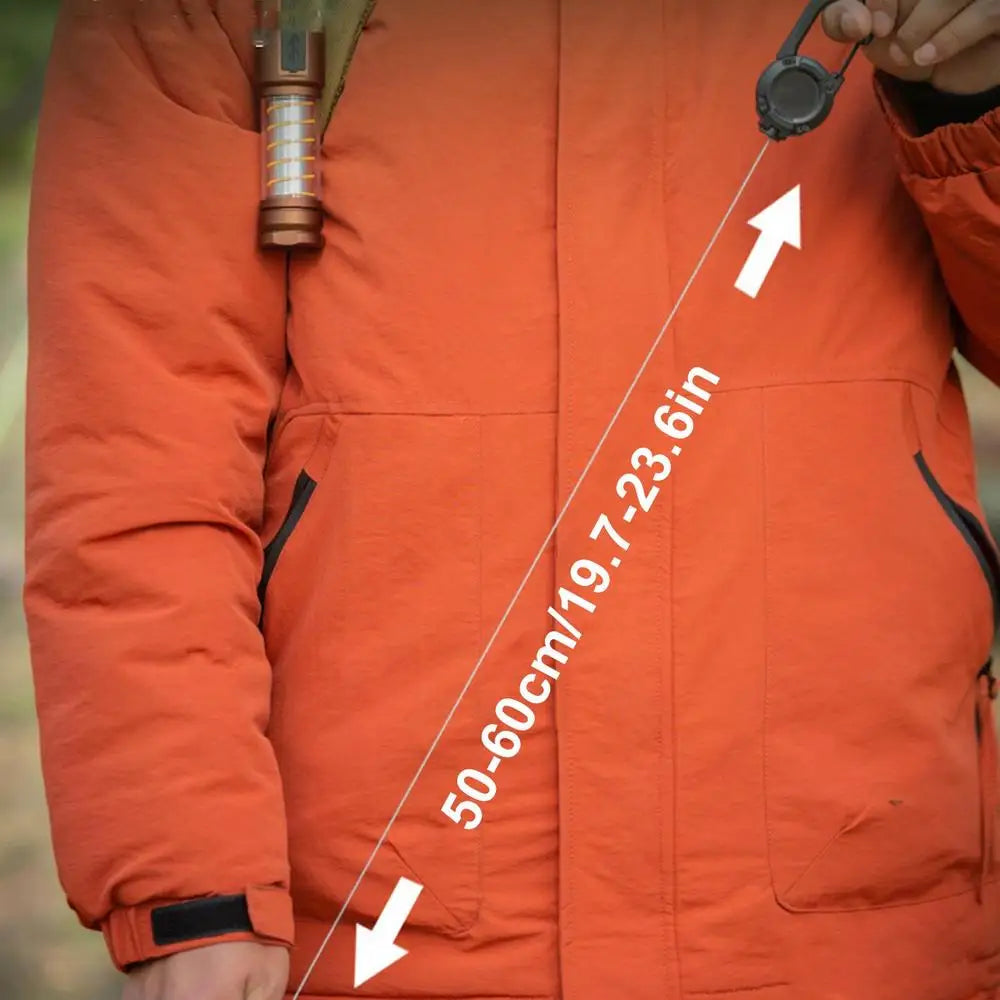 Heavy Duty Retractable Pull Badges, ID Reel Carabiner, Key Chain Key Holder - Healthcare Vibes