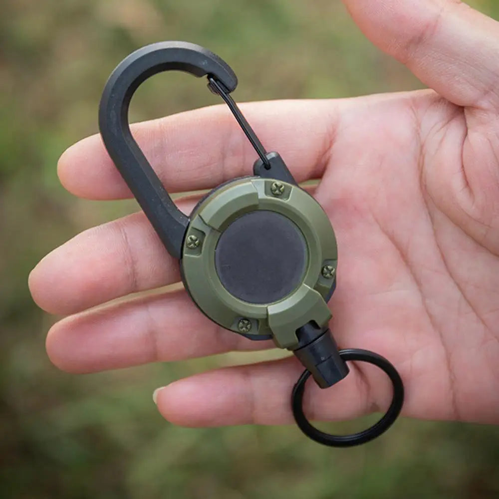 Heavy Duty Retractable Pull Badges, ID Reel Carabiner, Key Chain Key Holder - Healthcare Vibes