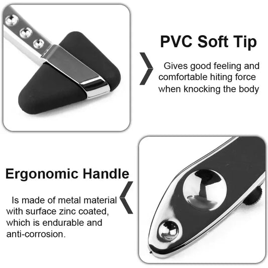 Neurological Diagnostic Percussor, Reflex Percussion Hammer Set with LED Penlight - Healthcare Vibes