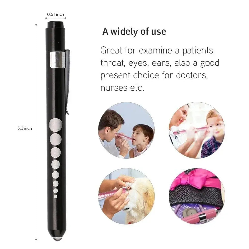 Neurological Diagnostic Percussor, Reflex Percussion Hammer Set with LED Penlight - Healthcare Vibes