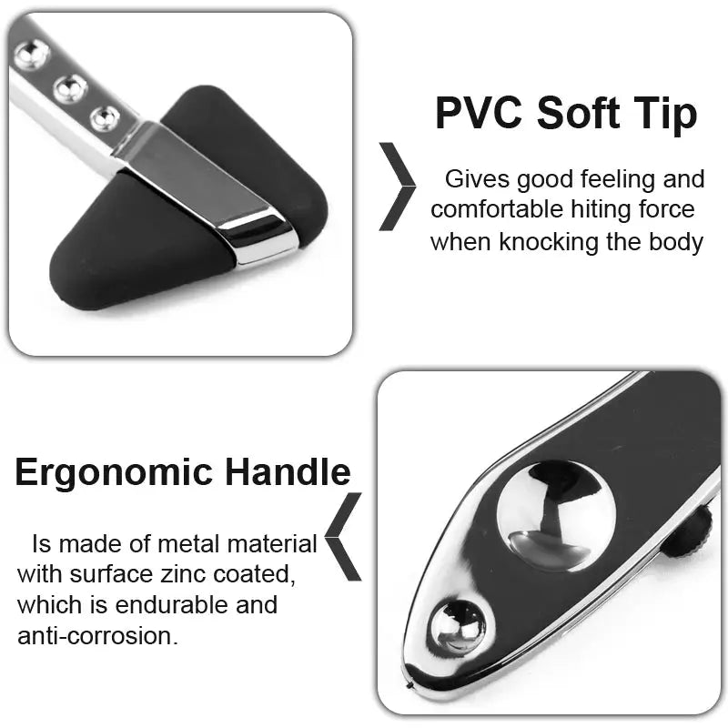 Neurological Diagnostic Percussor, Reflex Percussion Hammer Set with LED Penlight - Healthcare Vibes