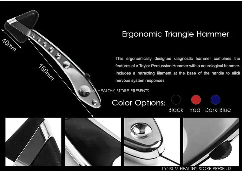 Neurological Percussion Set-Reflex Hammer Set, Includes Pinwheel, Babinski Hammer,Taylor Buck Hammer,Diagnostic Kit - Healthcare Vibes