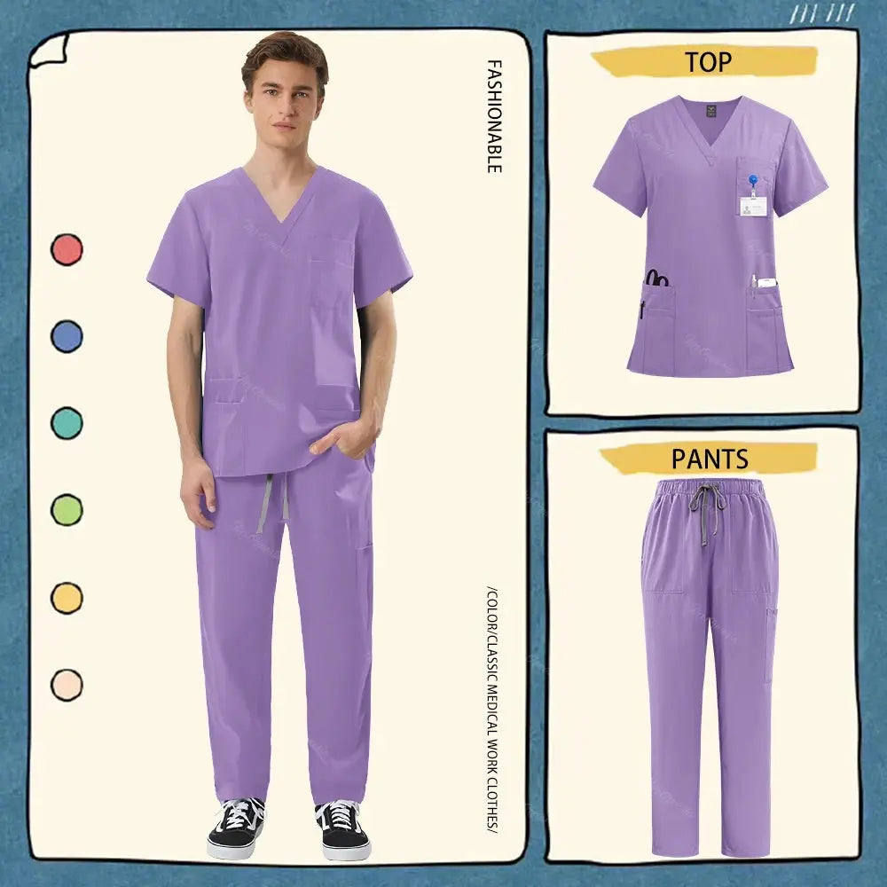 Unisex Healthcare Workwear, Medical and Surgical Uniforms, Scrub Sets - Healthcare Vibes