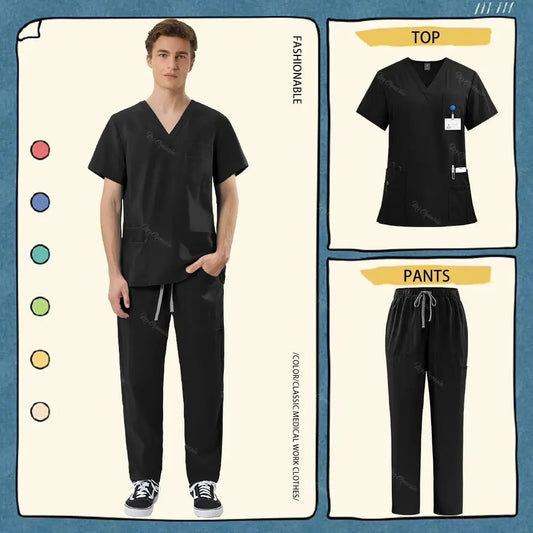 Unisex Healthcare Workwear, Medical and Surgical Uniforms, Scrub Sets - Healthcare Vibes