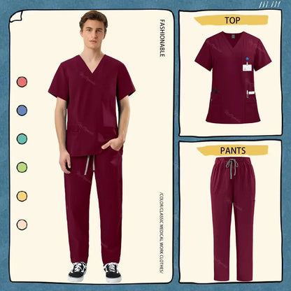 Unisex Healthcare Workwear, Medical and Surgical Uniforms, Scrub Sets - Healthcare Vibes