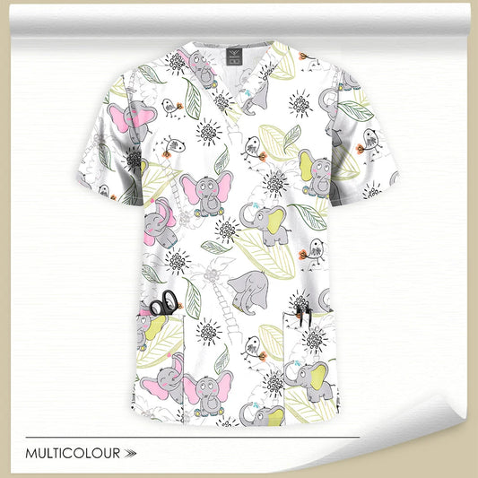 Printed Scrubs Tops, Nurse Uniforms, Doctor Uniforms - Healthcare Vibes