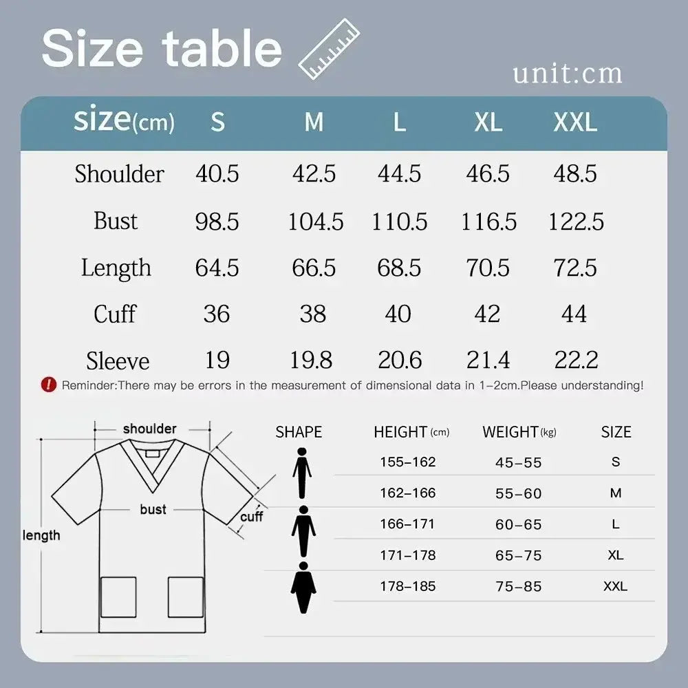 Printed Scrubs Tops, Uniform Medical Tops only, for Hospital workers, Nurse, MD's, Tech's - Healthcare Vibes