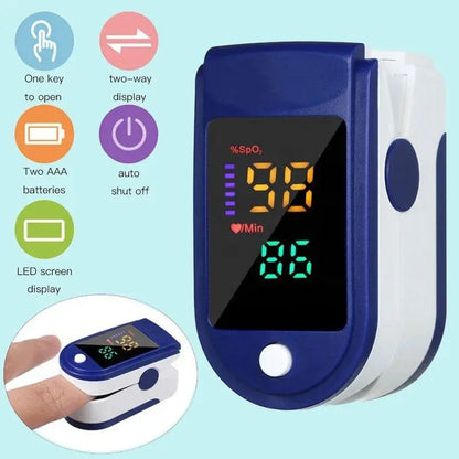 Pulse Oximeter Finger Clip Pulse Monitor Home Monitoring Pulse Oximeter - Healthcare Vibes