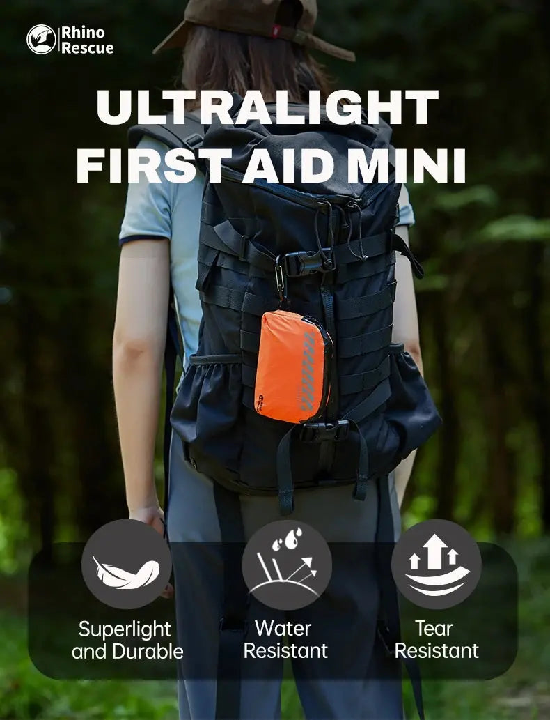 RHINO RESCUE Outdoor Portable Lightweight First Aid Kit - Healthcare Vibes