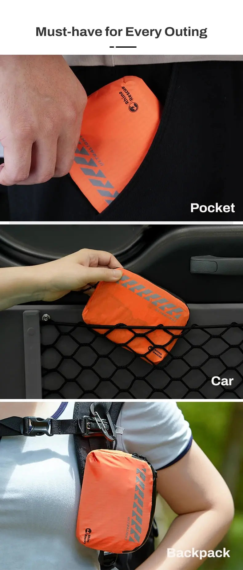 RHINO RESCUE Outdoor Portable Lightweight First Aid Kit - Healthcare Vibes
