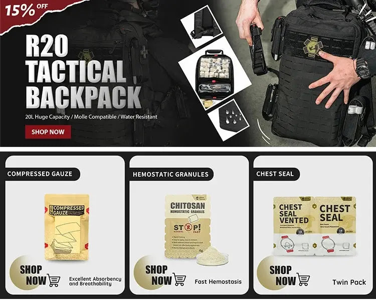 RHINO RESCUE Outdoor Portable Lightweight First Aid Kit - Healthcare Vibes