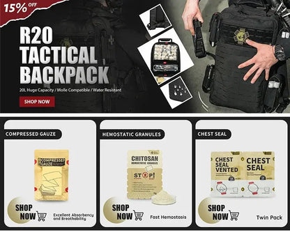 RHINO RESCUE Outdoor Portable Lightweight First Aid Kit - Healthcare Vibes
