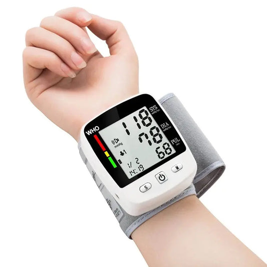 Rechargeable Digital Blood Pressure Monitor, Wrist Electronic BP Cuff - Healthcare Vibes