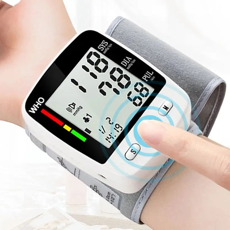 Rechargeable Digital Blood Pressure Monitor, Wrist Electronic BP Cuff - Healthcare Vibes