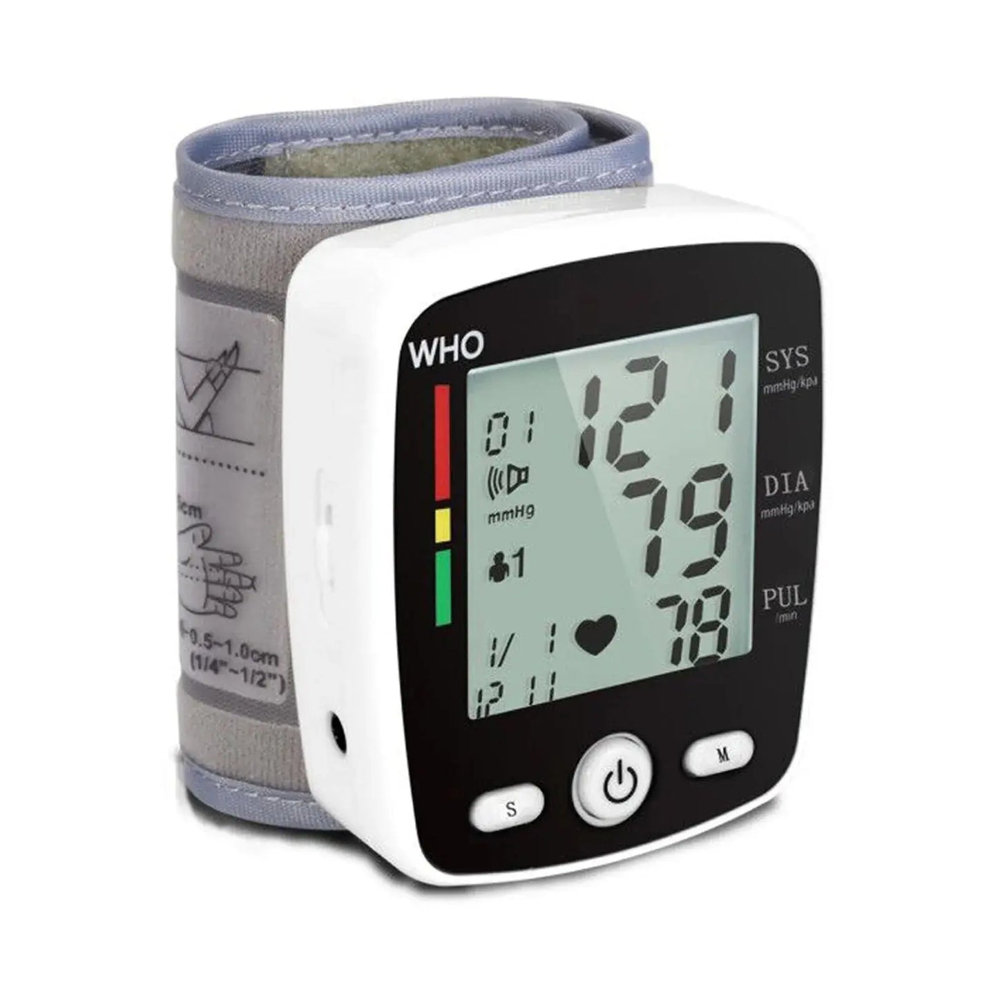 Rechargeable Digital Blood Pressure Monitor, Wrist Electronic BP Cuff - Healthcare Vibes
