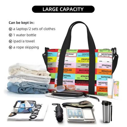 Custom Proud To Be A Nurse Grocery Shopping Tote Bag Women Big Capacity Health Care Nursing Gym Beach Travel Bags