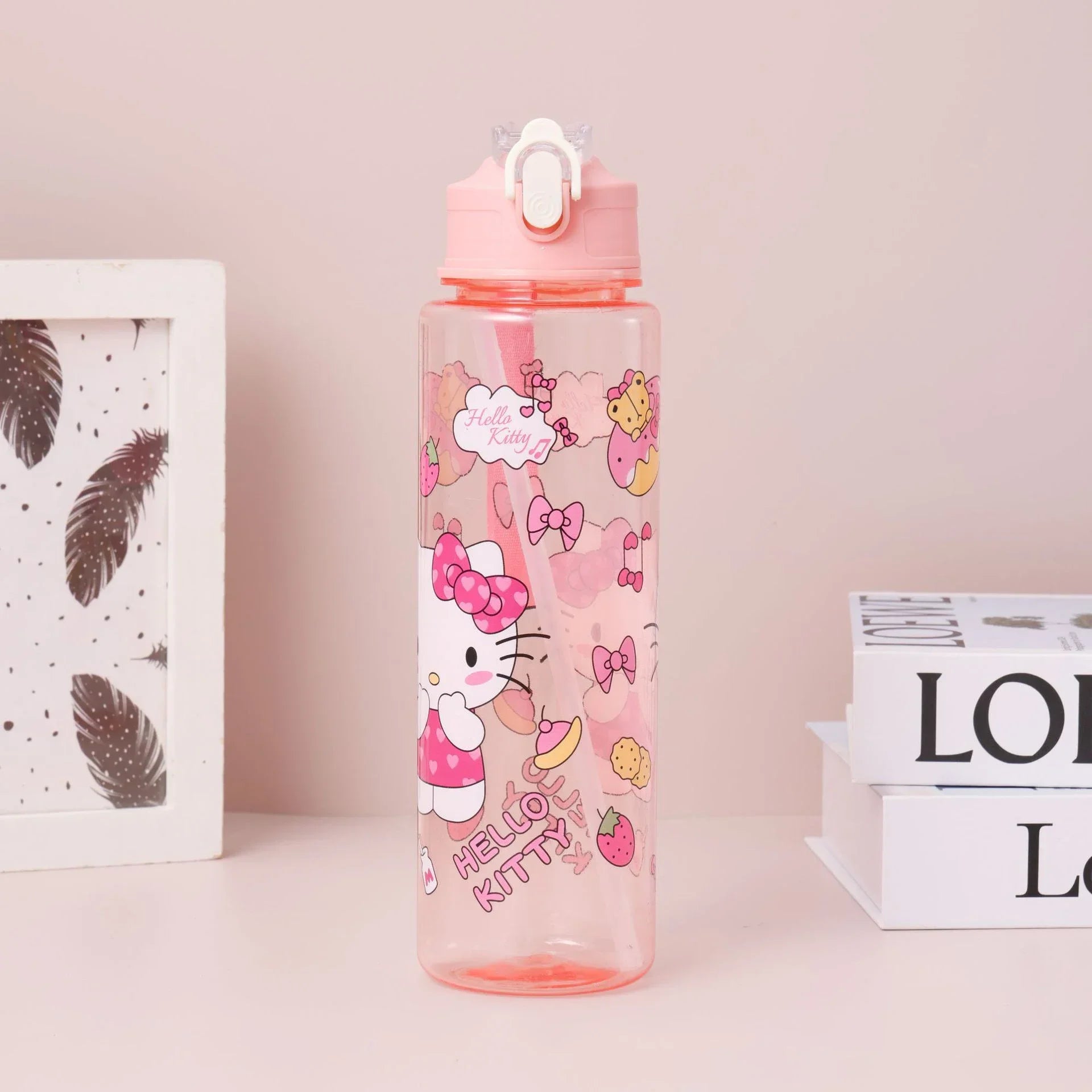 800ML Sanrio Cartoon Water Bottle for Staying Hydrated in Style Hello Kitty