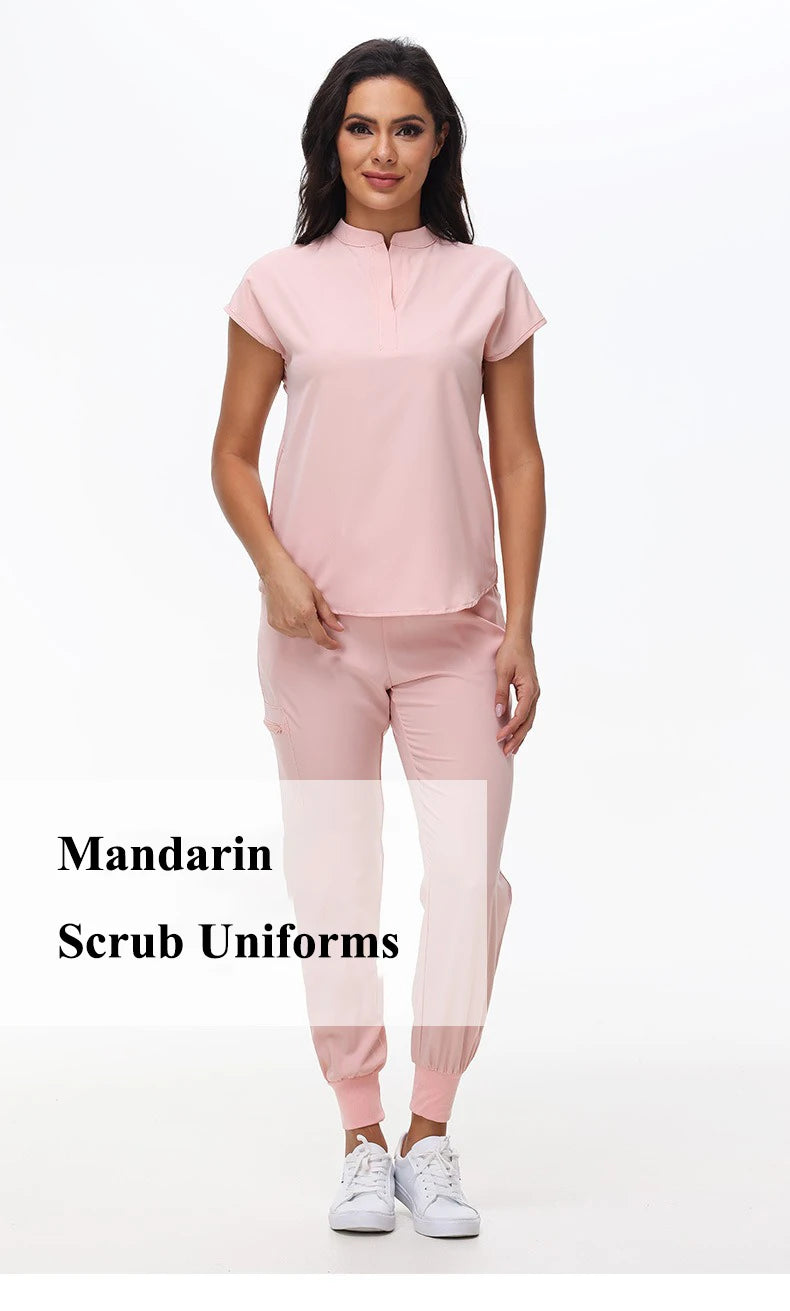 Hospital Scrubs Work Uniforms Short-sleeved Health Services Suits - Healthcare Vibes