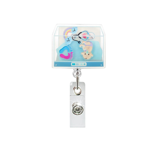 Badge Reel Lightweight Retractable Badge Clip Id Card Holder Compact Nurse Id Holder For Hospitals Doctors Exhibitions Nursery Box