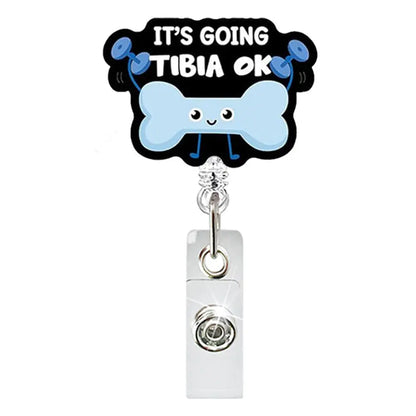 Badge Reel Lightweight Retractable Badge Clip Id Card Holder Compact Nurse Id Holder For Hospitals Doctors Exhibitions Black Bone