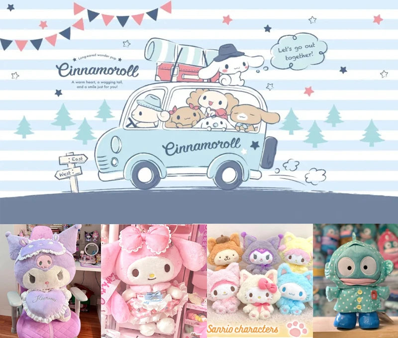 Cinnamoroll my Melody Kuromi Anime Keychain Car Ornaments Pendant Holiday Gifts Toys For Girls Children Cartoon Cosas de 1 €
