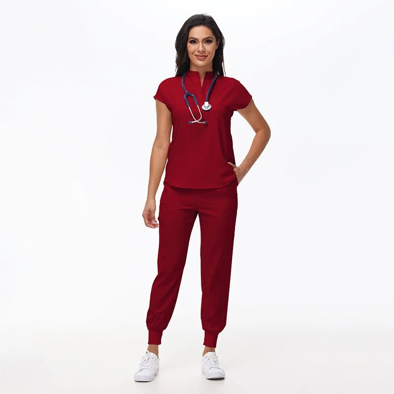 Hospital Scrubs Work Uniforms Short-sleeved Health Services Suits - Healthcare Vibes
