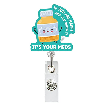 Badge Reel Lightweight Retractable Badge Clip Id Card Holder Compact Nurse Id Holder For Hospitals Doctors Exhibitions Pill Bottle