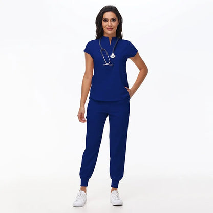 Hospital Scrubs Work Uniforms Short-sleeved Health Services Suits - Healthcare Vibes