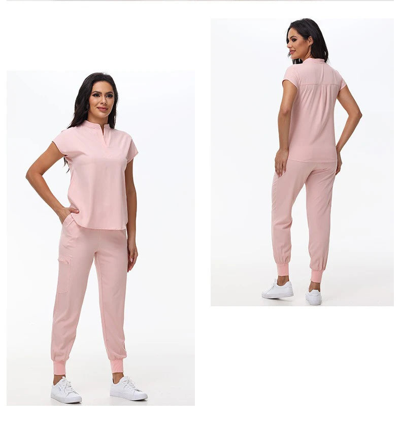 Hospital Scrubs Work Uniforms Short-sleeved Health Services Suits - Healthcare Vibes