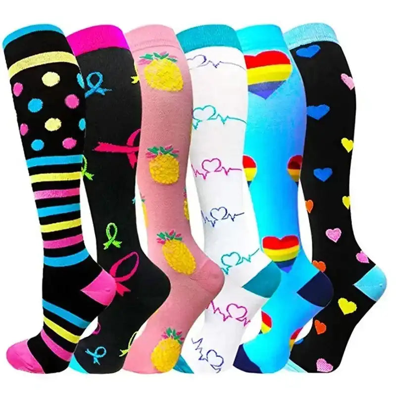 Unisex Compression Socks for Promoting Blood Circulation, Reducing Leg Pain, and Supporting oxygenation while on feet for long periods of time