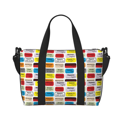 Custom Proud To Be A Nurse Grocery Shopping Tote Bag Women Big Capacity Health Care Nursing Gym Beach Travel Bags 12
