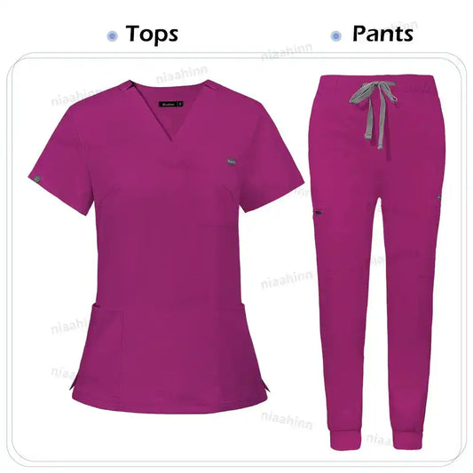 Solid Color, Unisex Scrubs, Uniforms, Medical Scrubs - Healthcare Vibes
