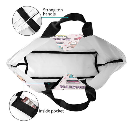 Custom Reusable Funny Nurse Shopping Bag Women Shoulder Canvas Tote Bag Portable Nursing Grocery Shopper Bags